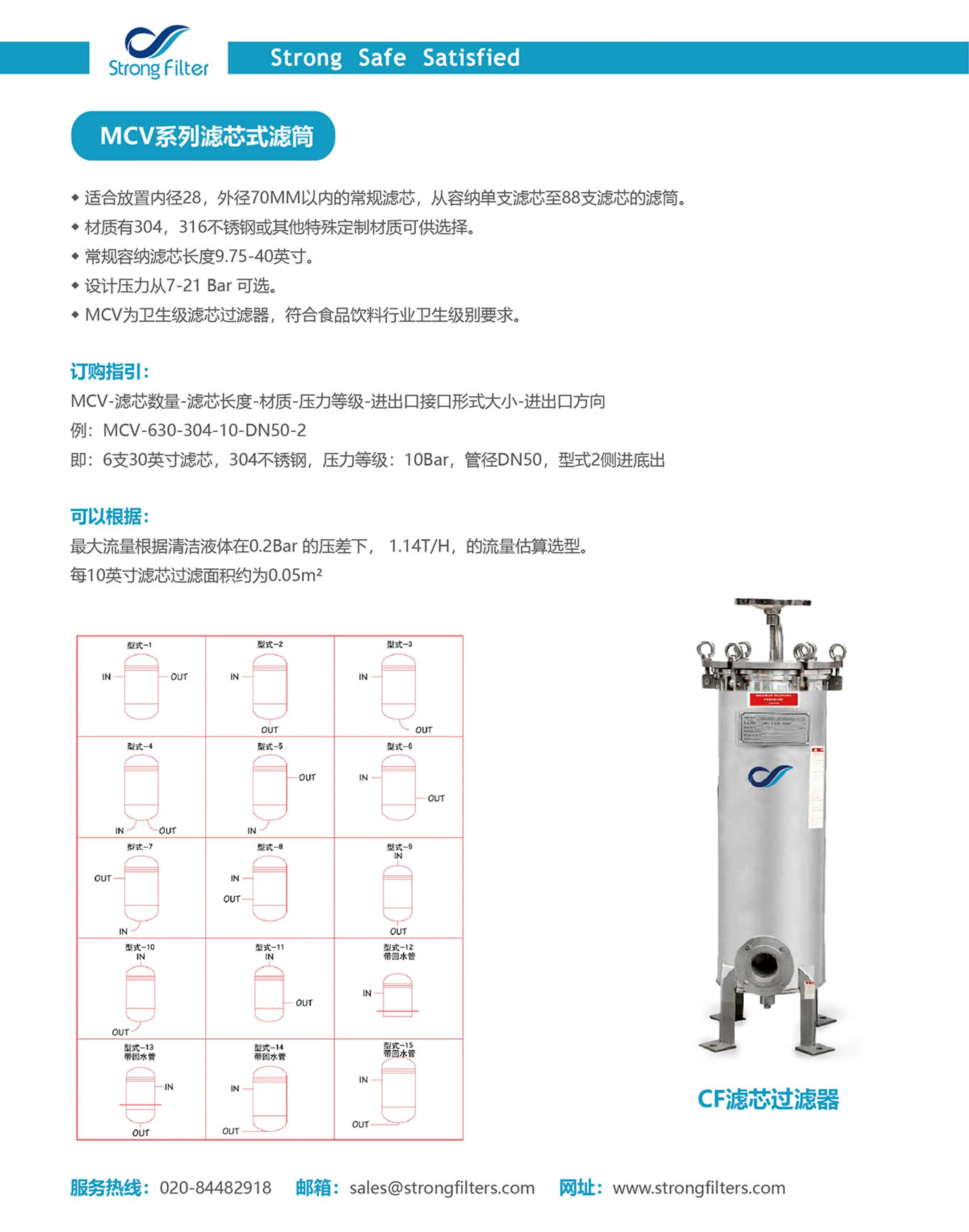 MCV多滤芯过滤器 · 产品资料 1